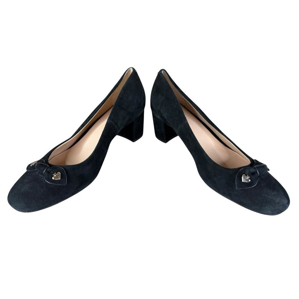 Kate Spade New York Black Benice Pumps Women's Size 7.5 M Black Block Heel Shoes - Picture 11 of 11